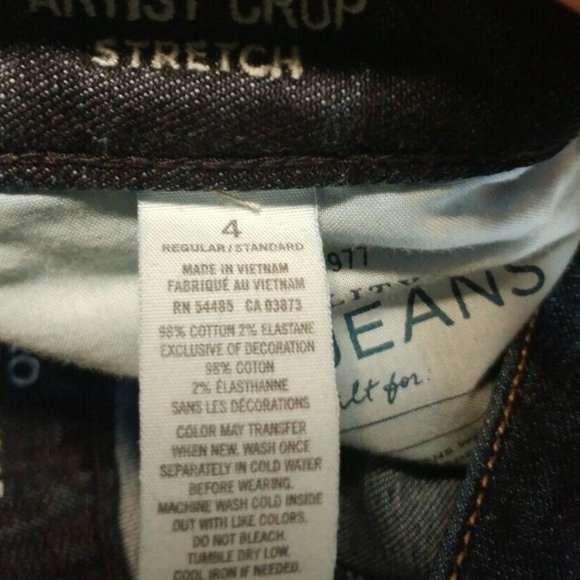 AEO Jeans Size 4 Artist Crop - Picture 4 of 5